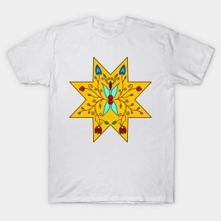 Yellow Floral Star T-Shirt